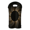 Halftone Dot Sun Print Double Neoprene Wine Tote