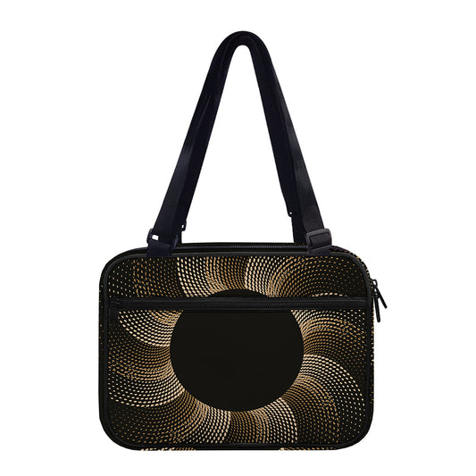 Halftone Dot Sun Print Double Strap Bible Bag