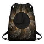 Halftone Dot Sun Print Drawstring Backpack