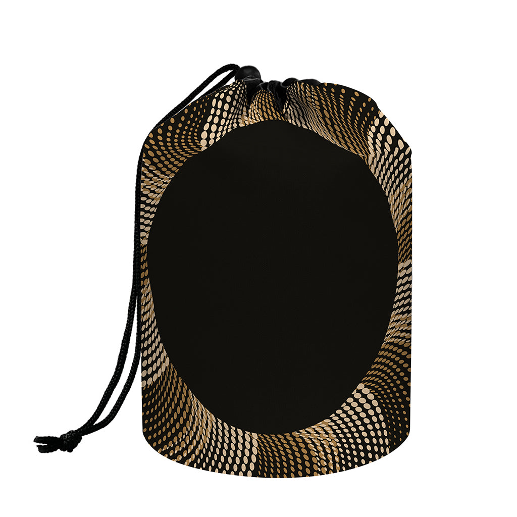 Halftone Dot Sun Print Drawstring Makeup Bag