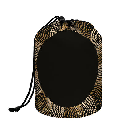 Halftone Dot Sun Print Drawstring Makeup Bag