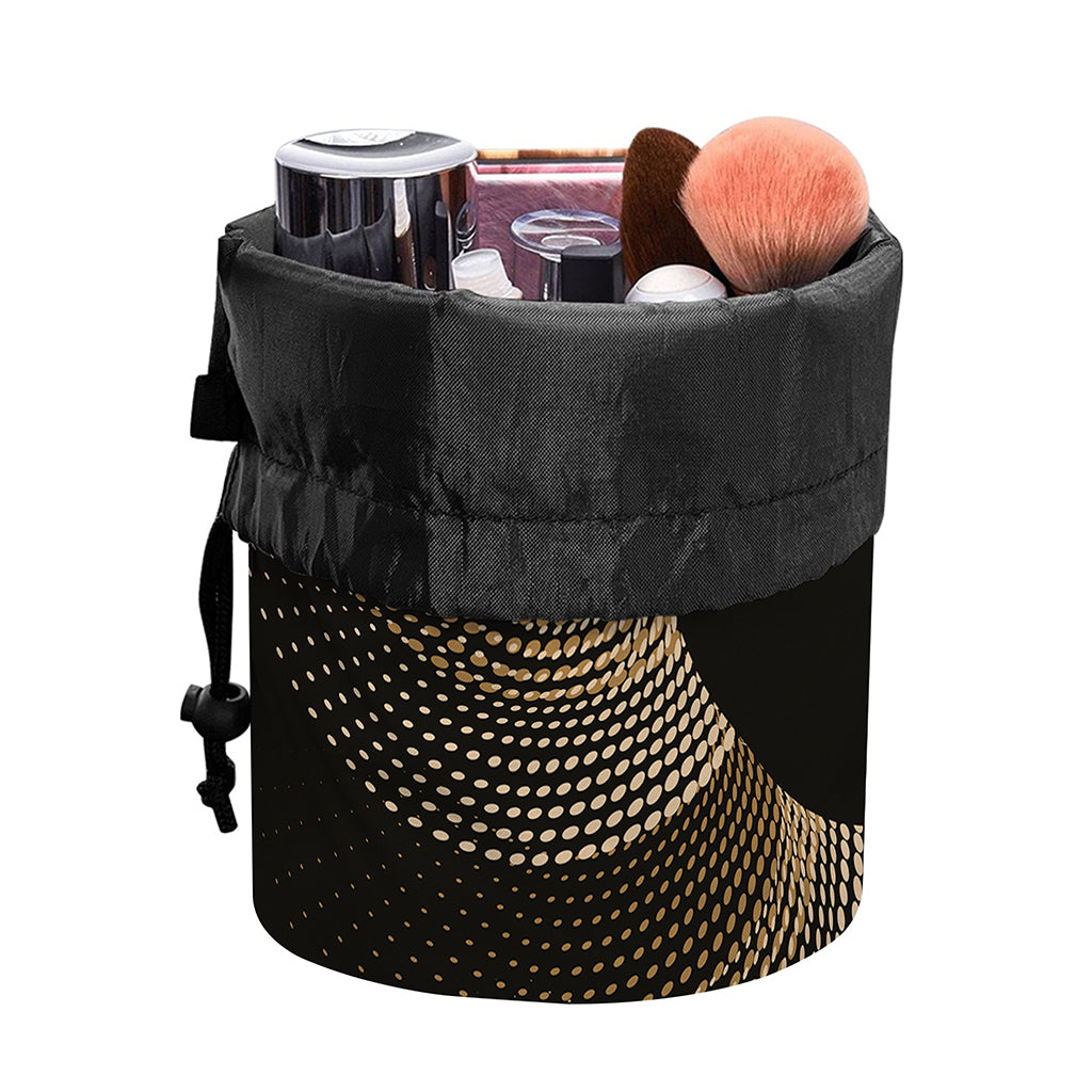 Halftone Dot Sun Print Drawstring Makeup Bag