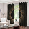 Halftone Dot Sun Print Extra Wide Grommet Curtains
