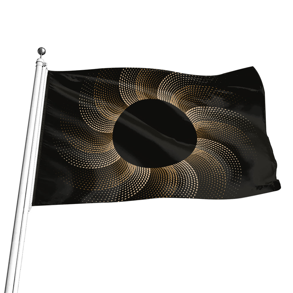 Halftone Dot Sun Print Flag