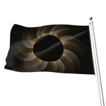 Halftone Dot Sun Print Flag