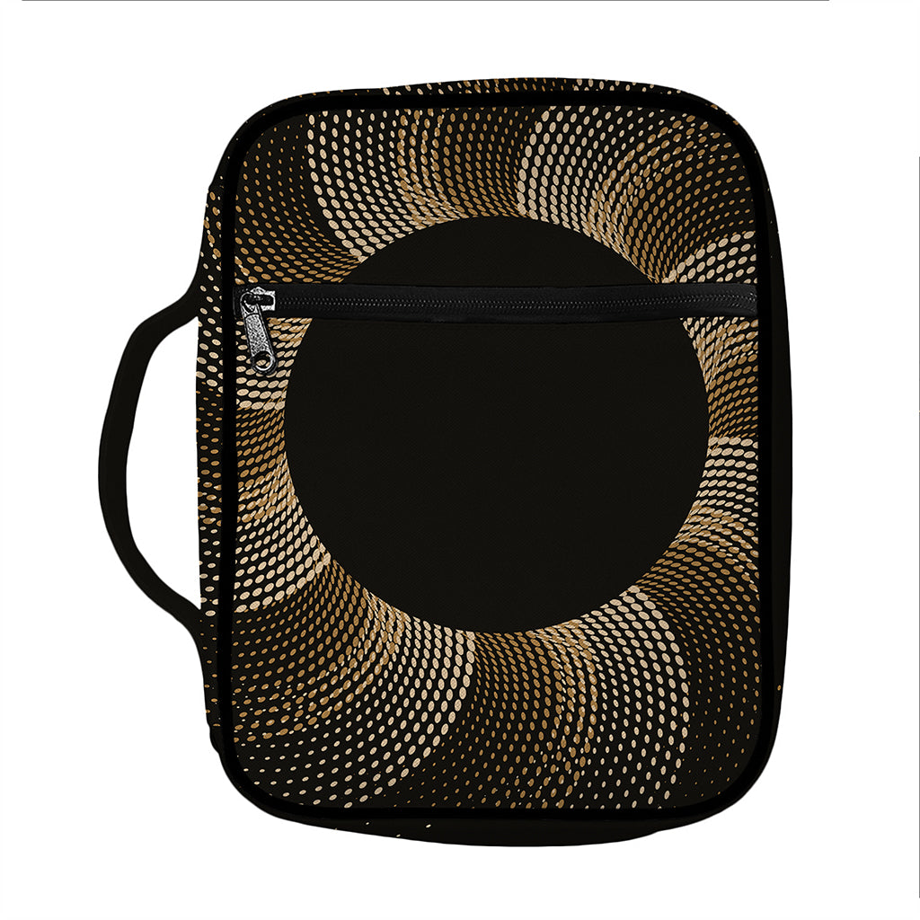 Halftone Dot Sun Print Front Pocket Bible Bag