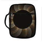 Halftone Dot Sun Print Front Pocket Bible Bag