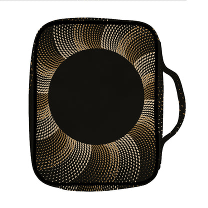 Halftone Dot Sun Print Front Pocket Bible Bag