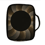 Halftone Dot Sun Print Front Pocket Bible Bag