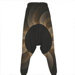 Halftone Dot Sun Print Hammer Pants