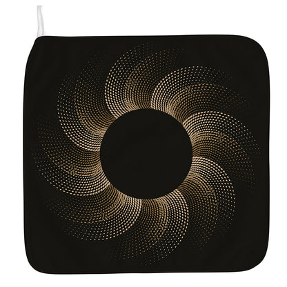 Halftone Dot Sun Print Hand Towel