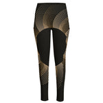 Halftone Dot Sun Print High-Waisted Pocket Leggings