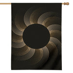 Halftone Dot Sun Print House Flag