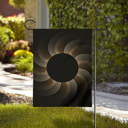 Halftone Dot Sun Print House Flag