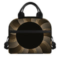 Halftone Dot Sun Print Insulated Lunch Bag