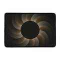 Halftone Dot Sun Print Kitchen Mat