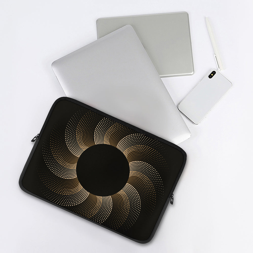 Halftone Dot Sun Print Laptop Sleeve