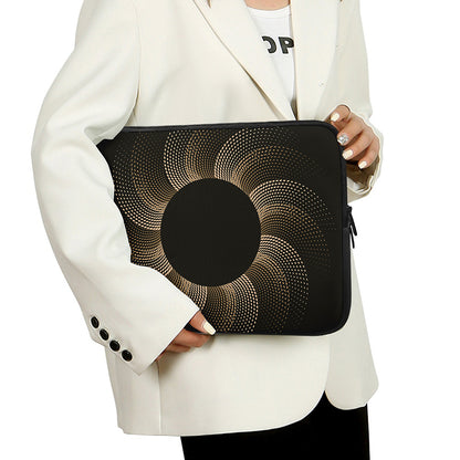 Halftone Dot Sun Print Laptop Sleeve