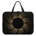 Halftone Dot Sun Print Laptop Sleeve With Handle