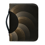 Halftone Dot Sun Print Leather Bible Cover