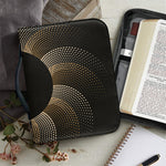 Halftone Dot Sun Print Leather Bible Cover