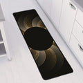 Halftone Dot Sun Print Long Kitchen Mat