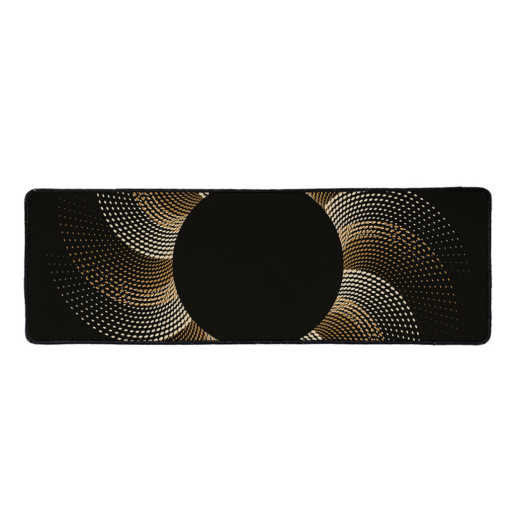 Halftone Dot Sun Print Long Kitchen Mat