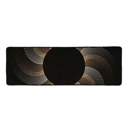 Halftone Dot Sun Print Long Kitchen Mat