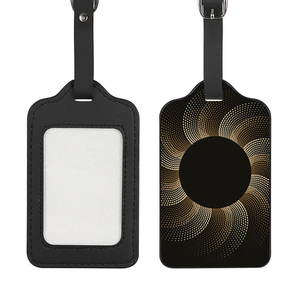 Halftone Dot Sun Print Luggage Tag