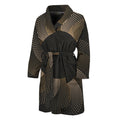 Halftone Dot Sun Print Men's Bathrobe
