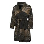 Halftone Dot Sun Print Men's Bathrobe