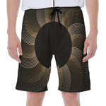 Halftone Dot Sun Print Men's Beach Shorts