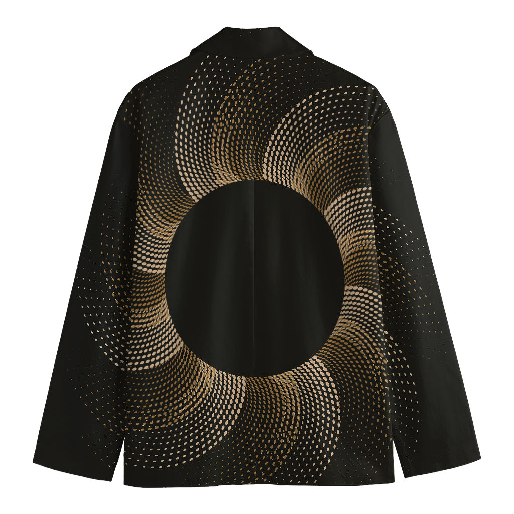 Halftone Dot Sun Print Men's Blazer