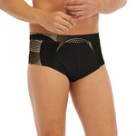 Halftone Dot Sun Print Men's Briefs