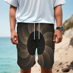 Halftone Dot Sun Print Men's Cargo Shorts