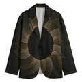 Halftone Dot Sun Print Men's Cotton Blazer