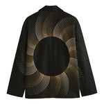 Halftone Dot Sun Print Men's Cotton Blazer