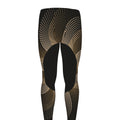 Halftone Dot Sun Print Men's Leggings