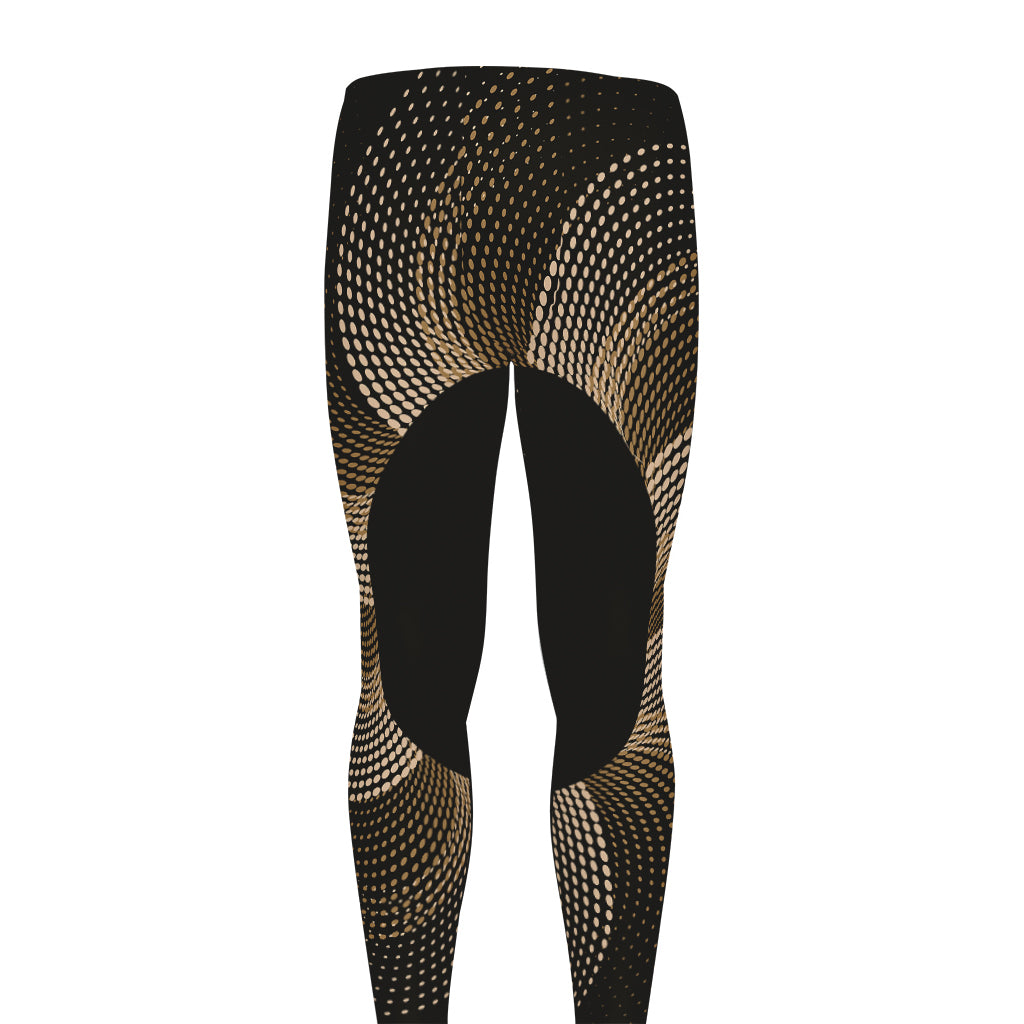 Halftone Dot Sun Print Men's leggings