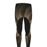 Halftone Dot Sun Print Men's leggings