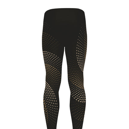 Halftone Dot Sun Print Men's leggings