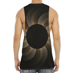 Halftone Dot Sun Print Men's Muscle Tank Top