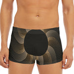 Halftone Dot Sun Print Men's Short Boxer Briefs