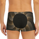 Halftone Dot Sun Print Men's Short Boxer Briefs