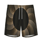 Halftone Dot Sun Print Men's Sports Shorts