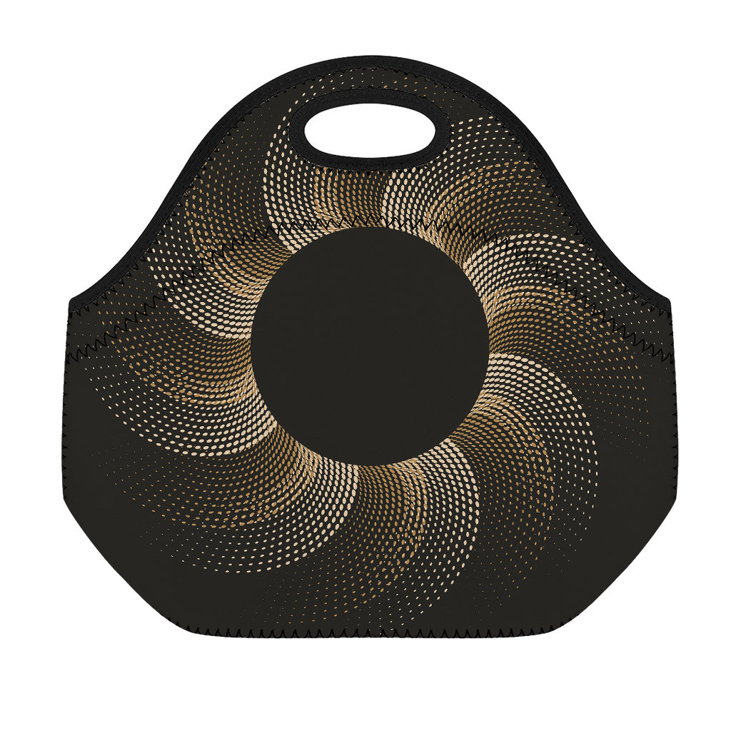 Halftone Dot Sun Print Neoprene Lunch Bag