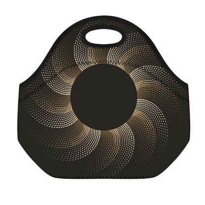 Halftone Dot Sun Print Neoprene Lunch Bag