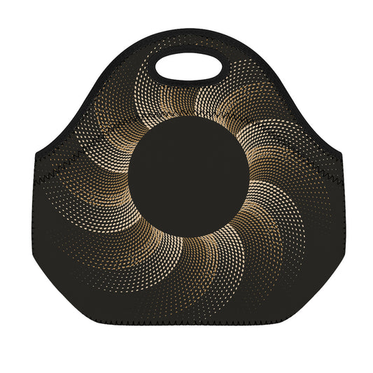 Halftone Dot Sun Print Neoprene Lunch Bag