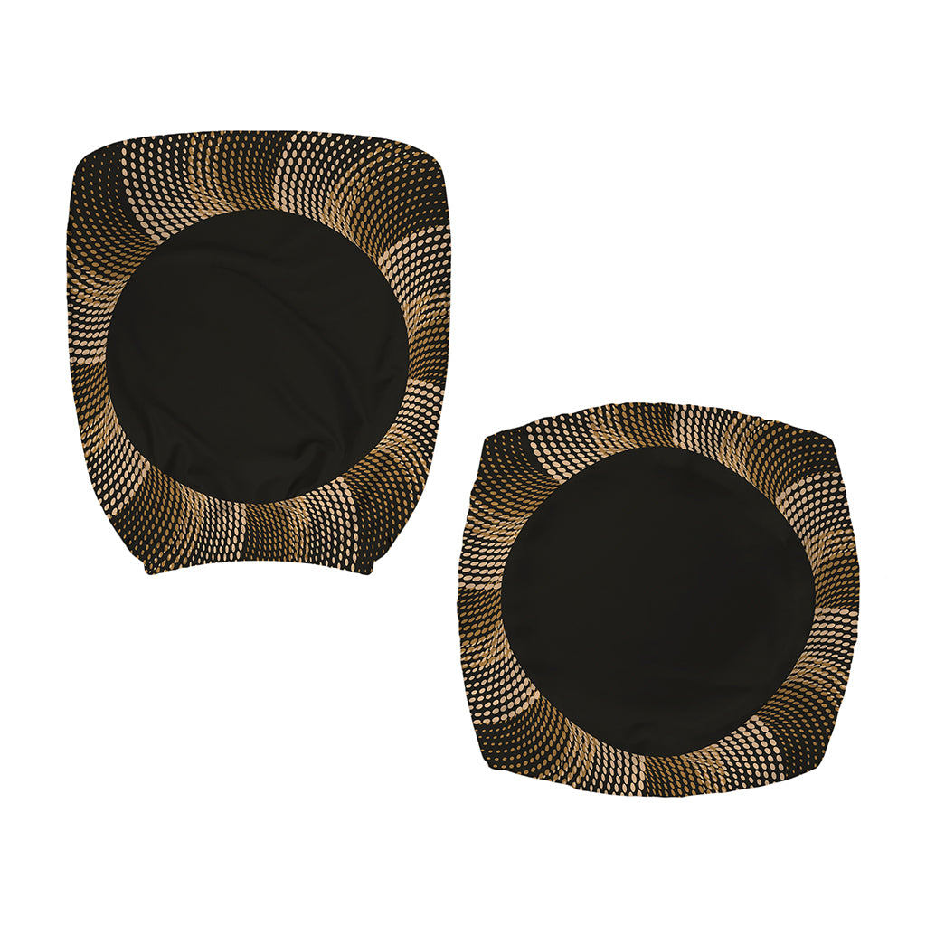Halftone Dot Sun Print Office Chair Cover