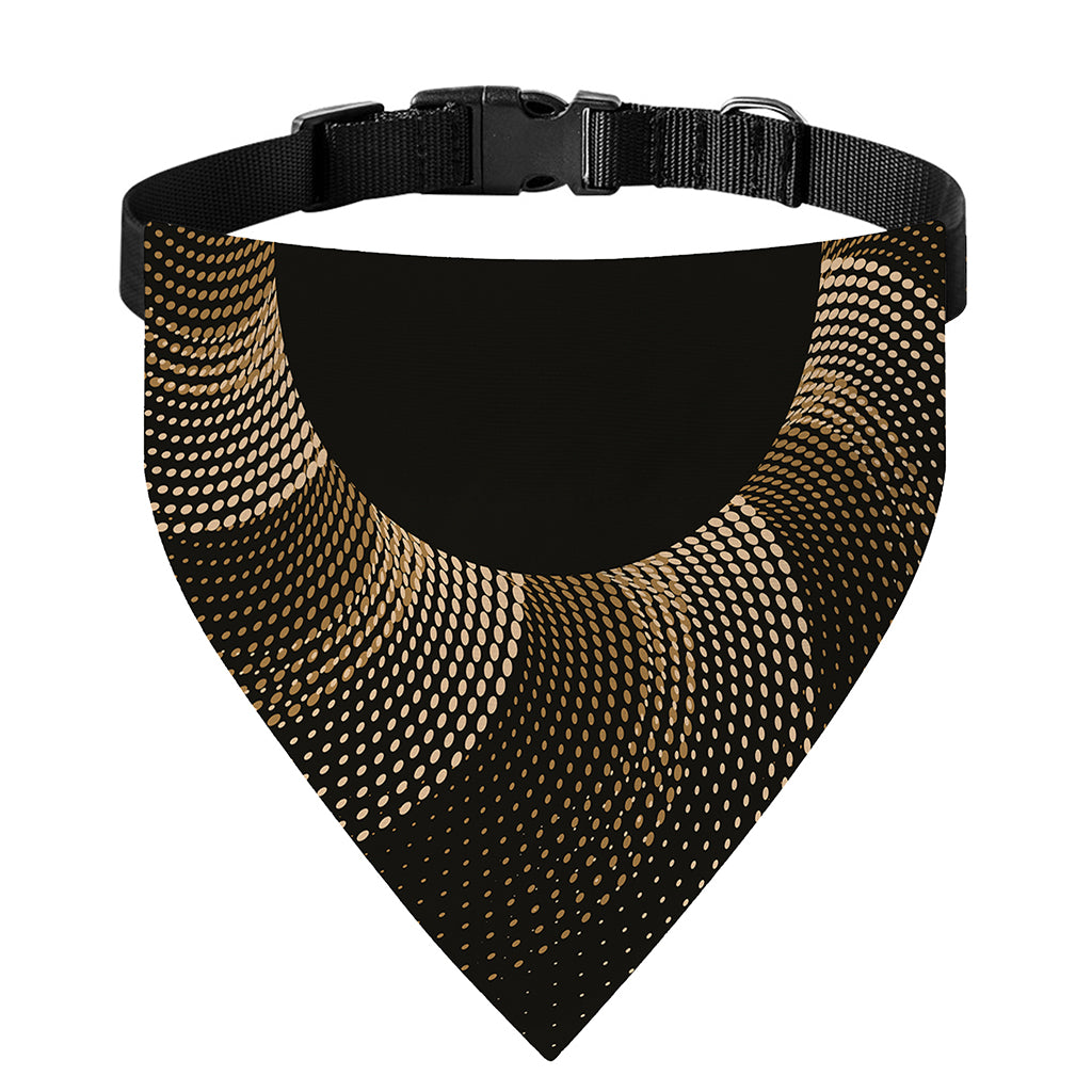 Halftone Dot Sun Print Over The Collar Dog Bandana